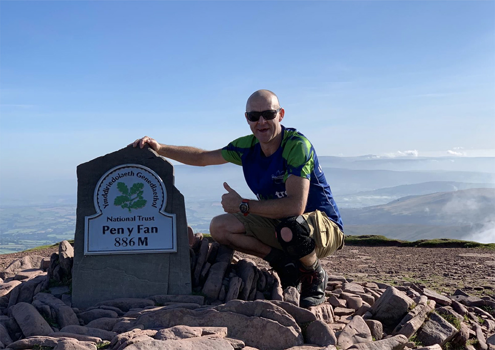 Pen y Fan is the highest British peak south of Cadair Idris in Snowdonia.